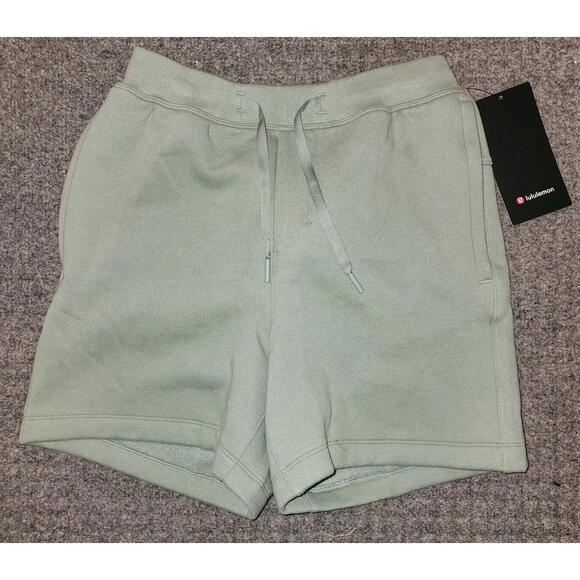 Lululemon Men’s “Steady State” Short 5” Inseam (XS) Green Adjustable Pockets Zip